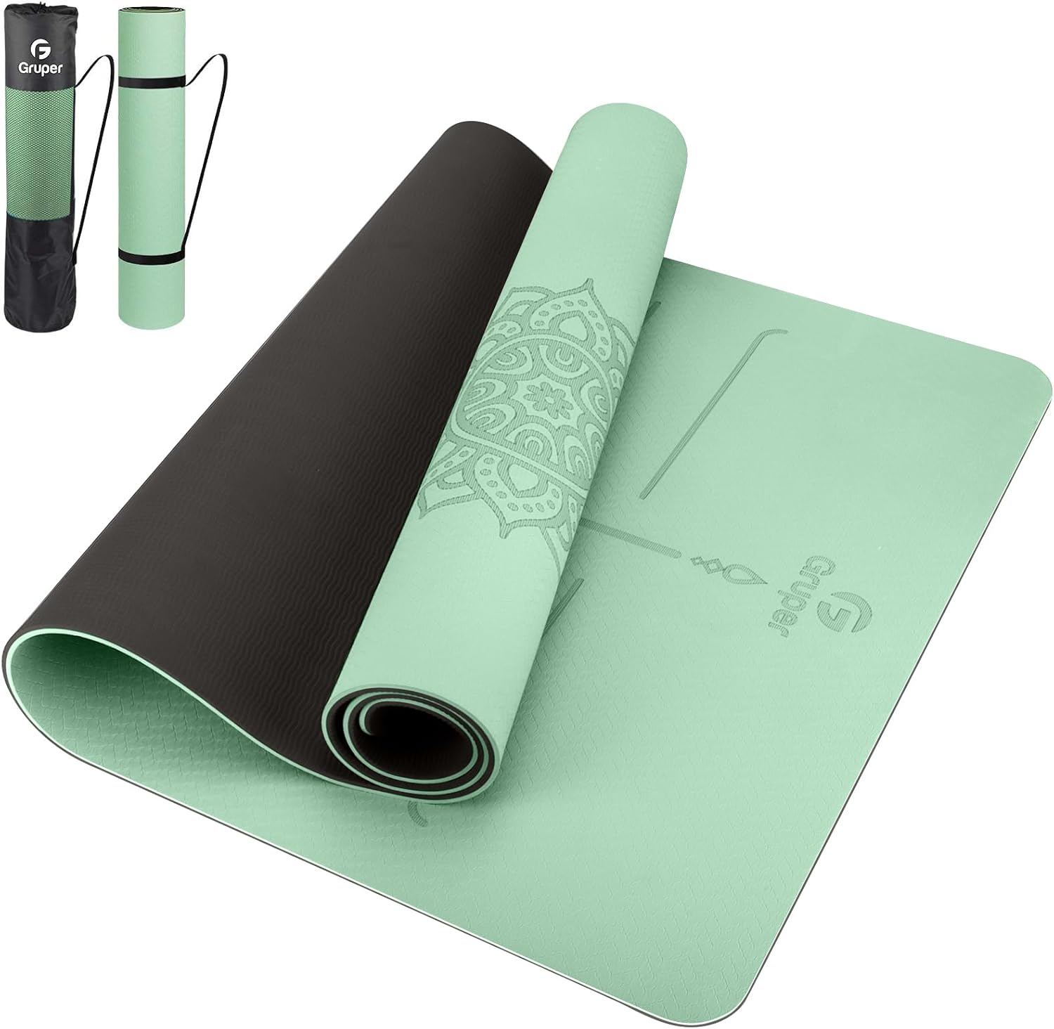 Non Slip Extra Wide Yoga Mat with Alignment Mark