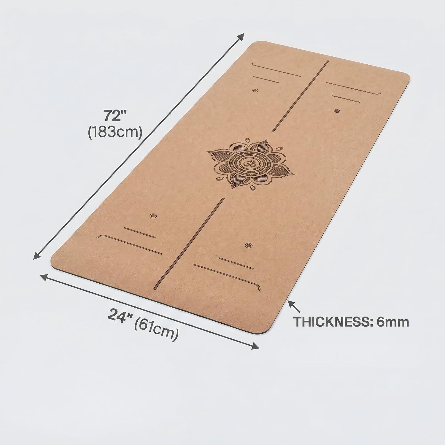 Cork Yoga Mat Extra Thick - Image 2