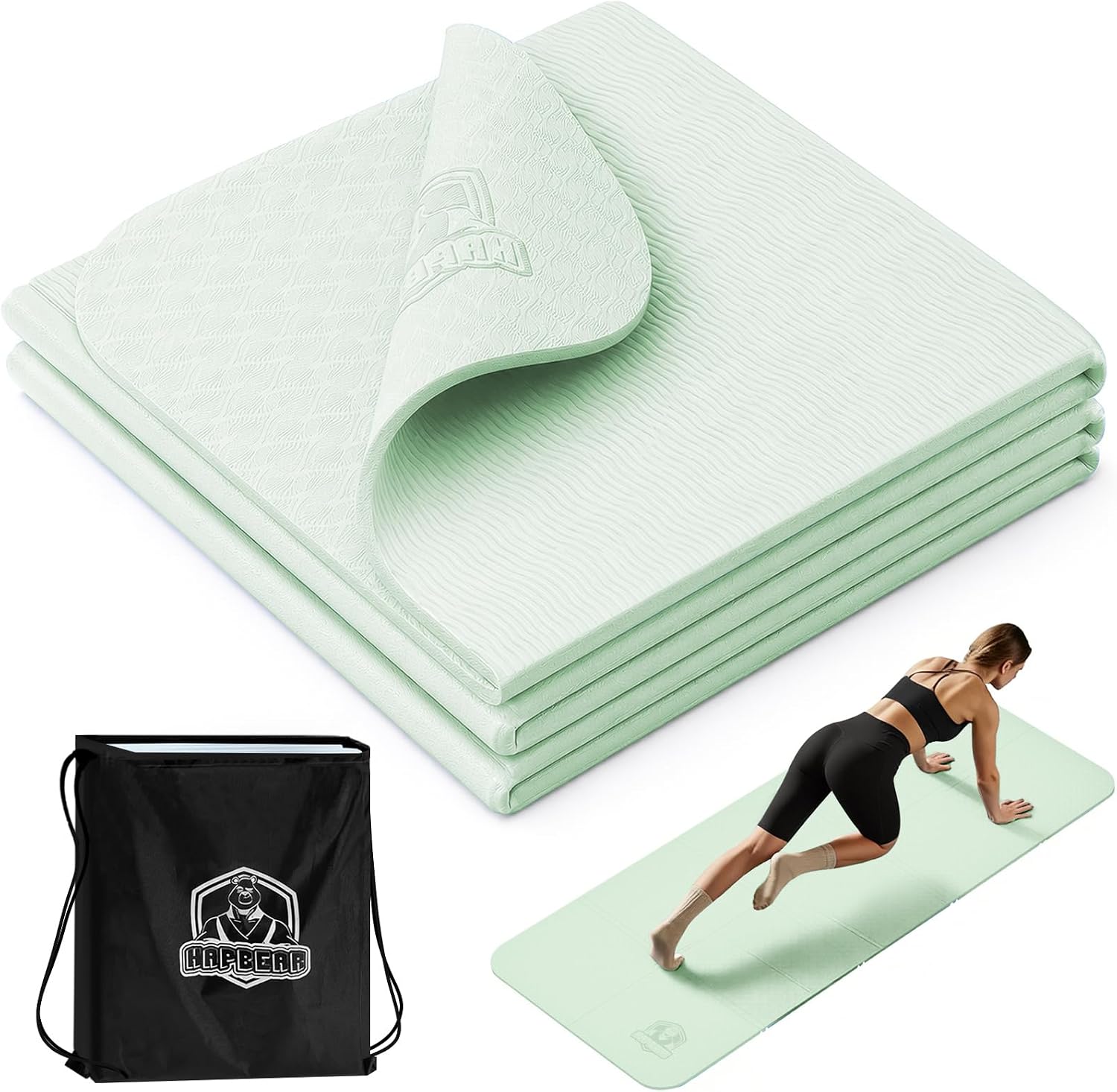 HAPBEAR Foldable Yoga Mat