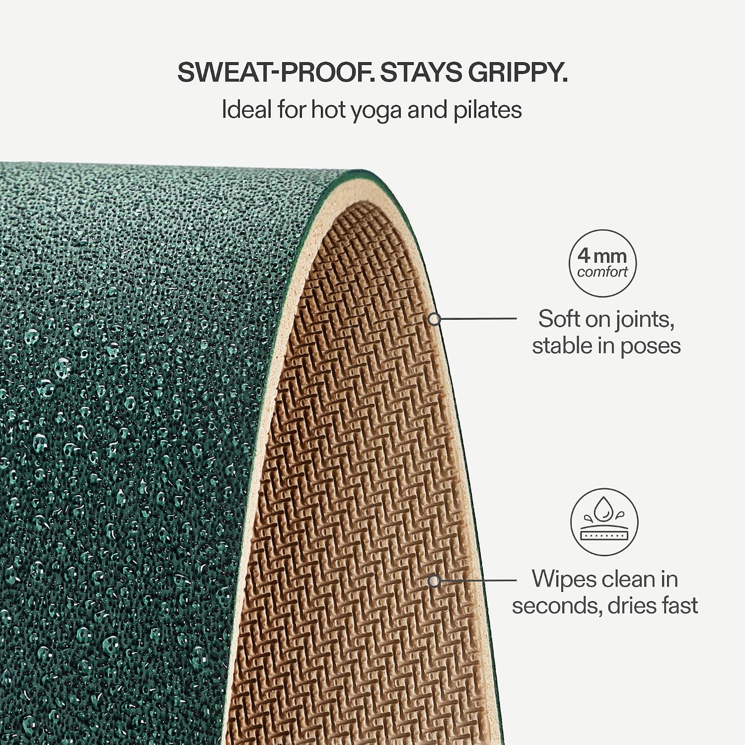 Sweat-Activated Non-Slip Yoga Mat - Image 2