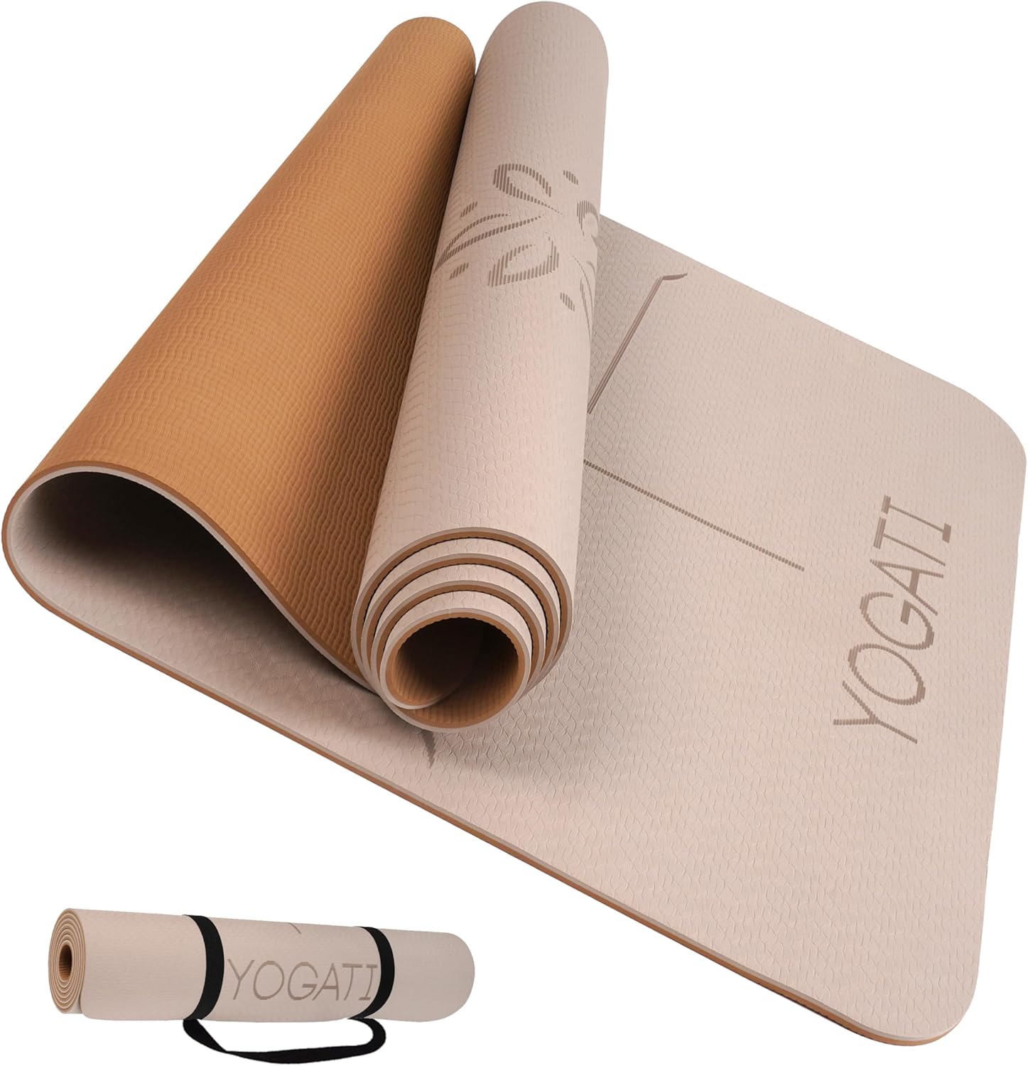 YOGATI® Yoga Mat with Strap